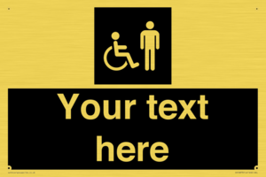 Custom information: black panel disabled and male